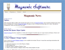 Tablet Screenshot of magnonic.com